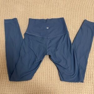 Lululemon Blue Ribbed leggings